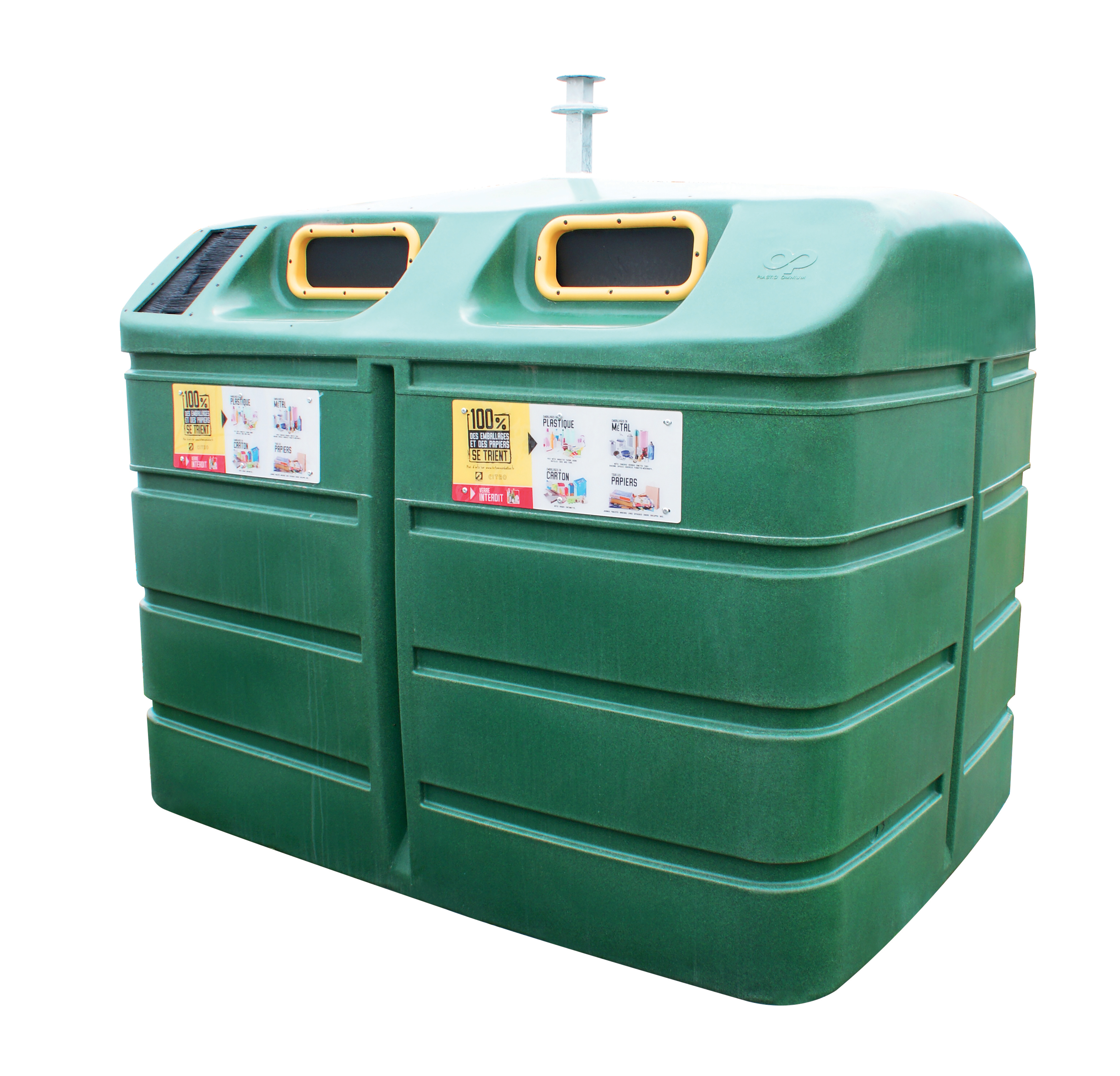 Colonnes de tri pour les emballages et les papiers Image